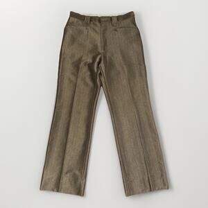 Vintage Made In USA Silverado Western Pants Brown Toupe 31x30 70s 80s Cowboy